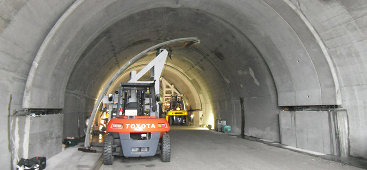 Tunnel lining material